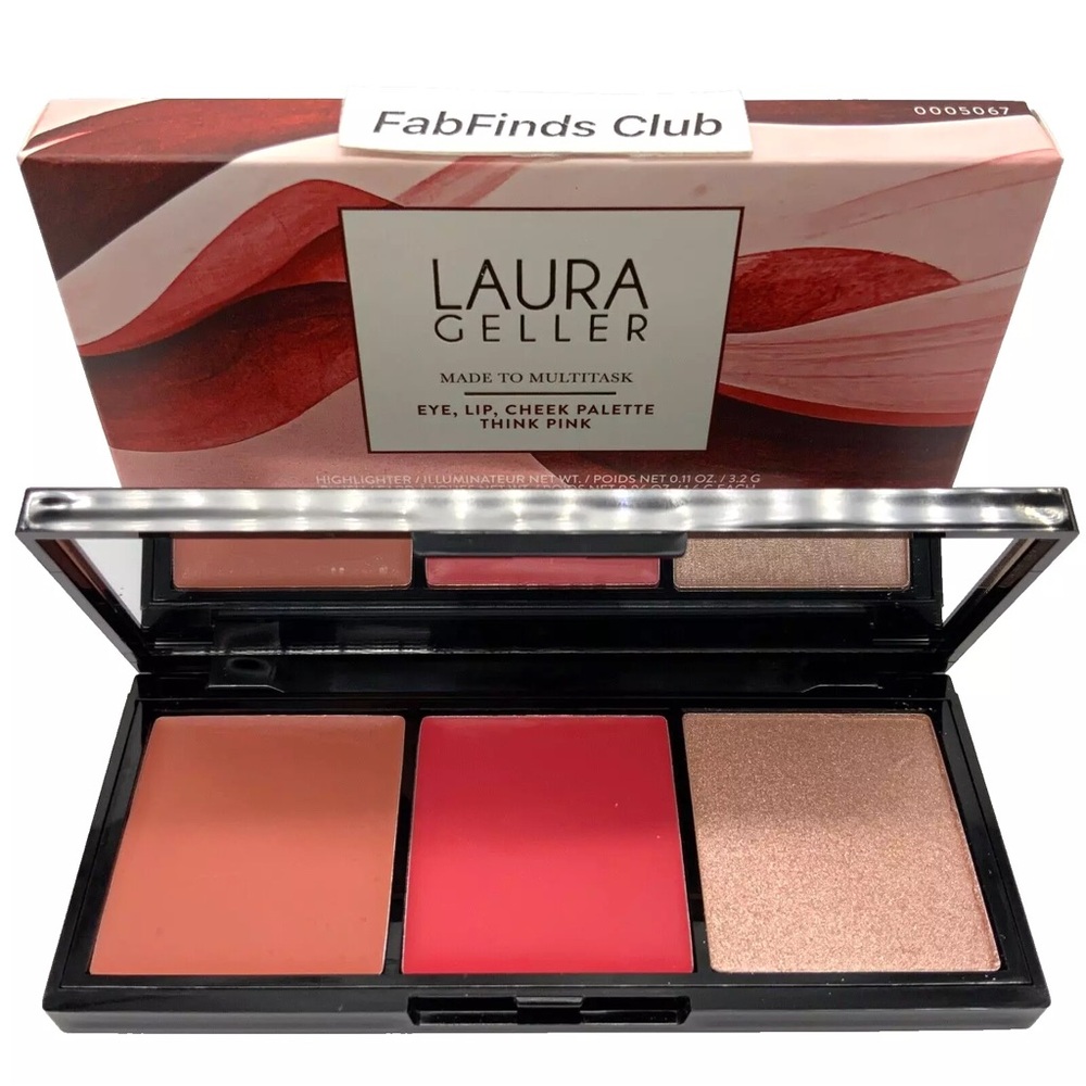 LAURA GELLER NEW YORK Multitasking Eye Lip Cheek Palette Cream to Powder Trio - Picture 6 of 6